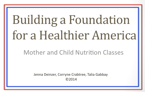 Mother and Chil Nutr Classes w Color