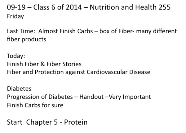 Class 6 Outline 2014