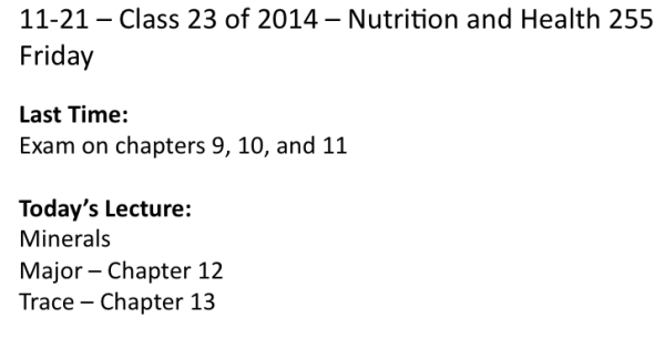 Class on 11-21-14 Friday